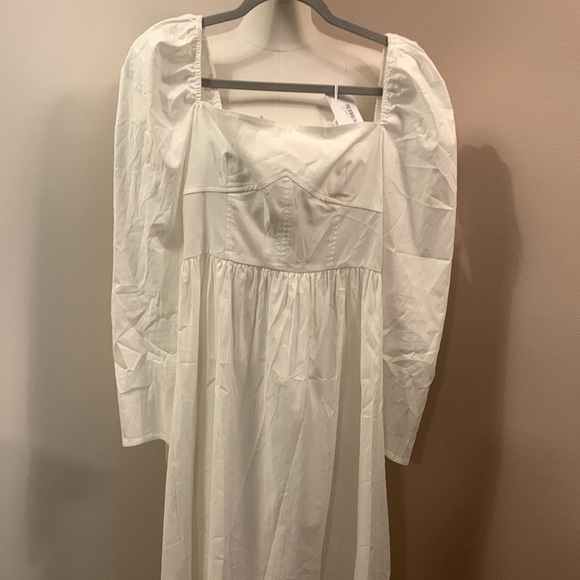 Reformation Luce Corset drop waist Dress White size 2- NWT - Picture 5 of 16